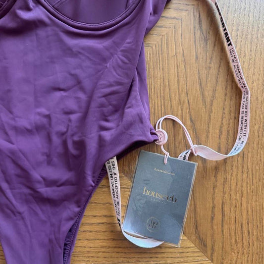 House of CB purple one piece swimsuit s