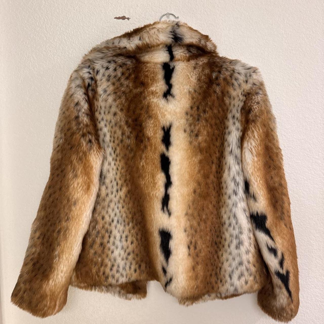 Terry Lewis faux fur jacket xs