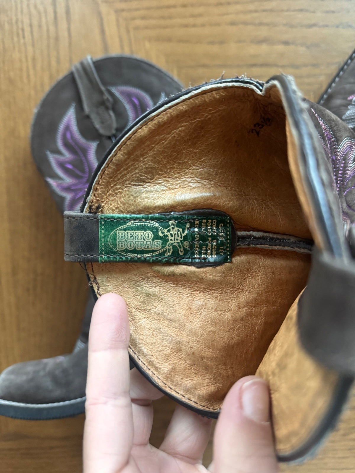 Beto Botas embellished western cowboy boots 6.5