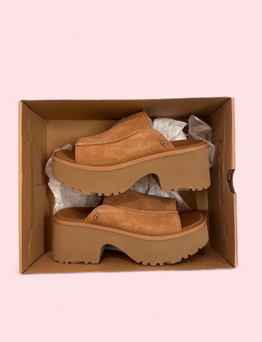 NWT in box never worn UGG New Heights platform slides 6