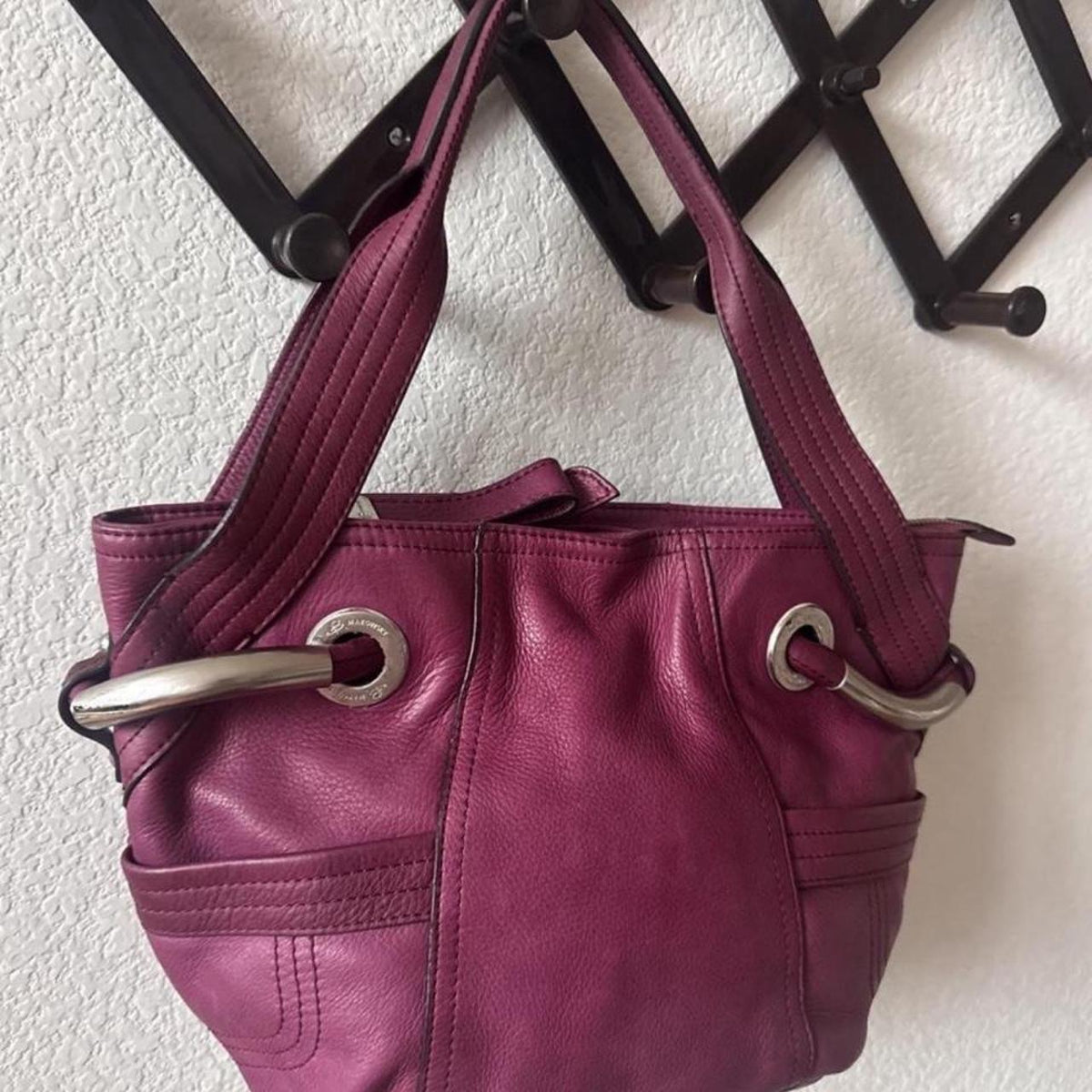 B. Makowsky leather shoulder bag