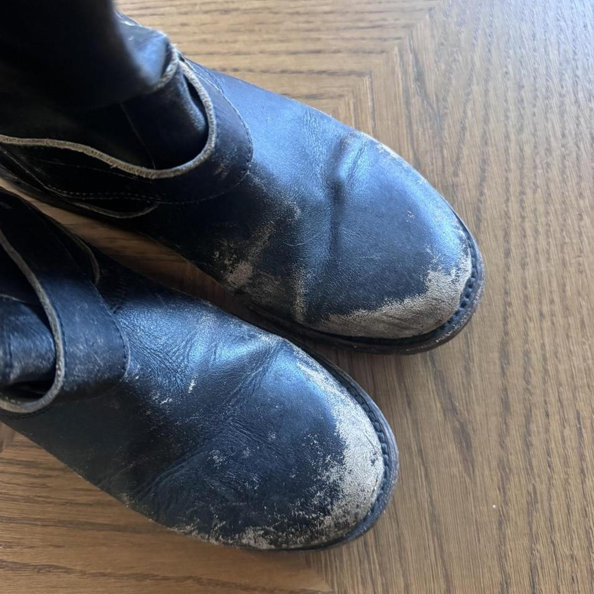 Freebird by Steve Crosby Black leather boots 7
