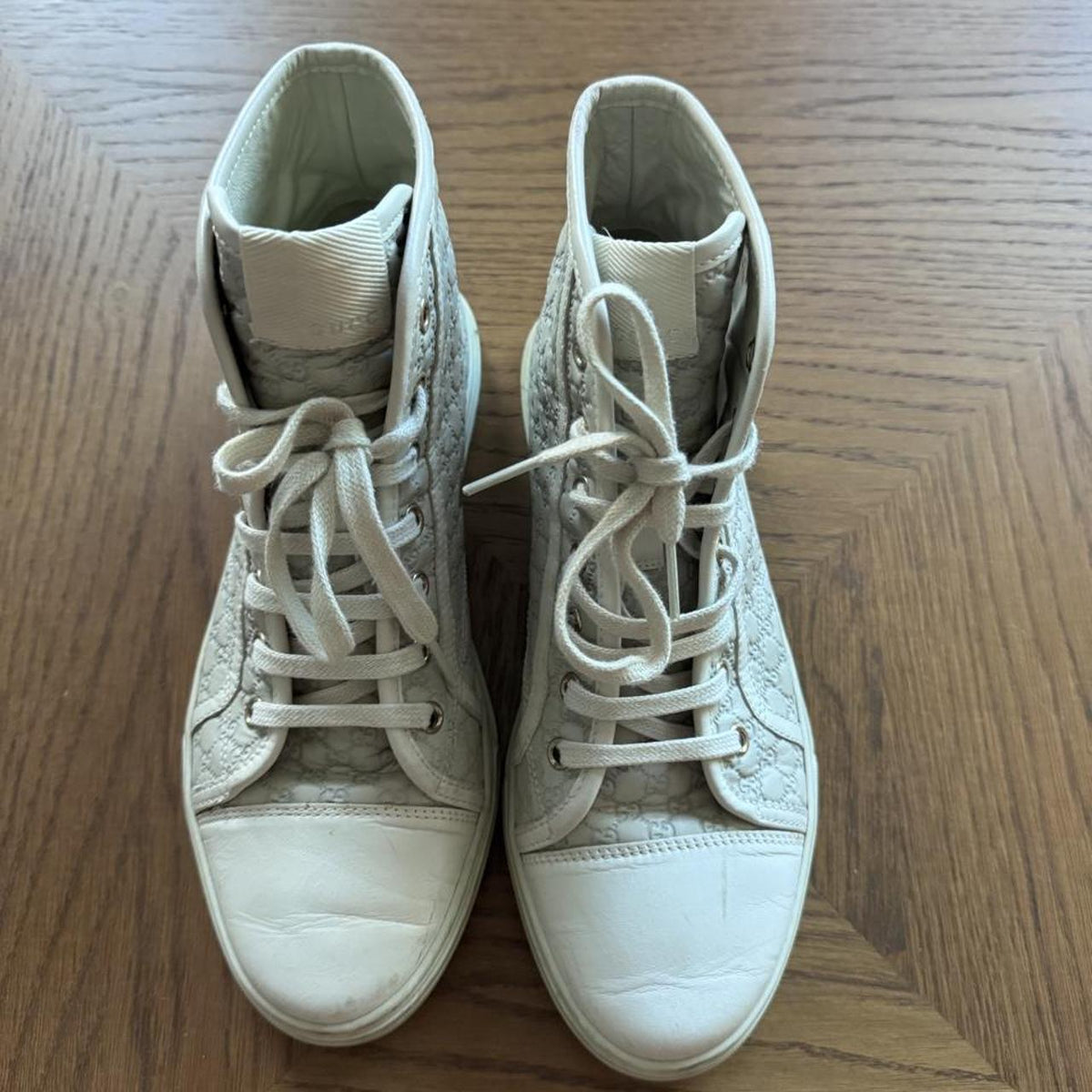 Vintage Gucci Guccissima GG Monogram High-Top Sneakers 8