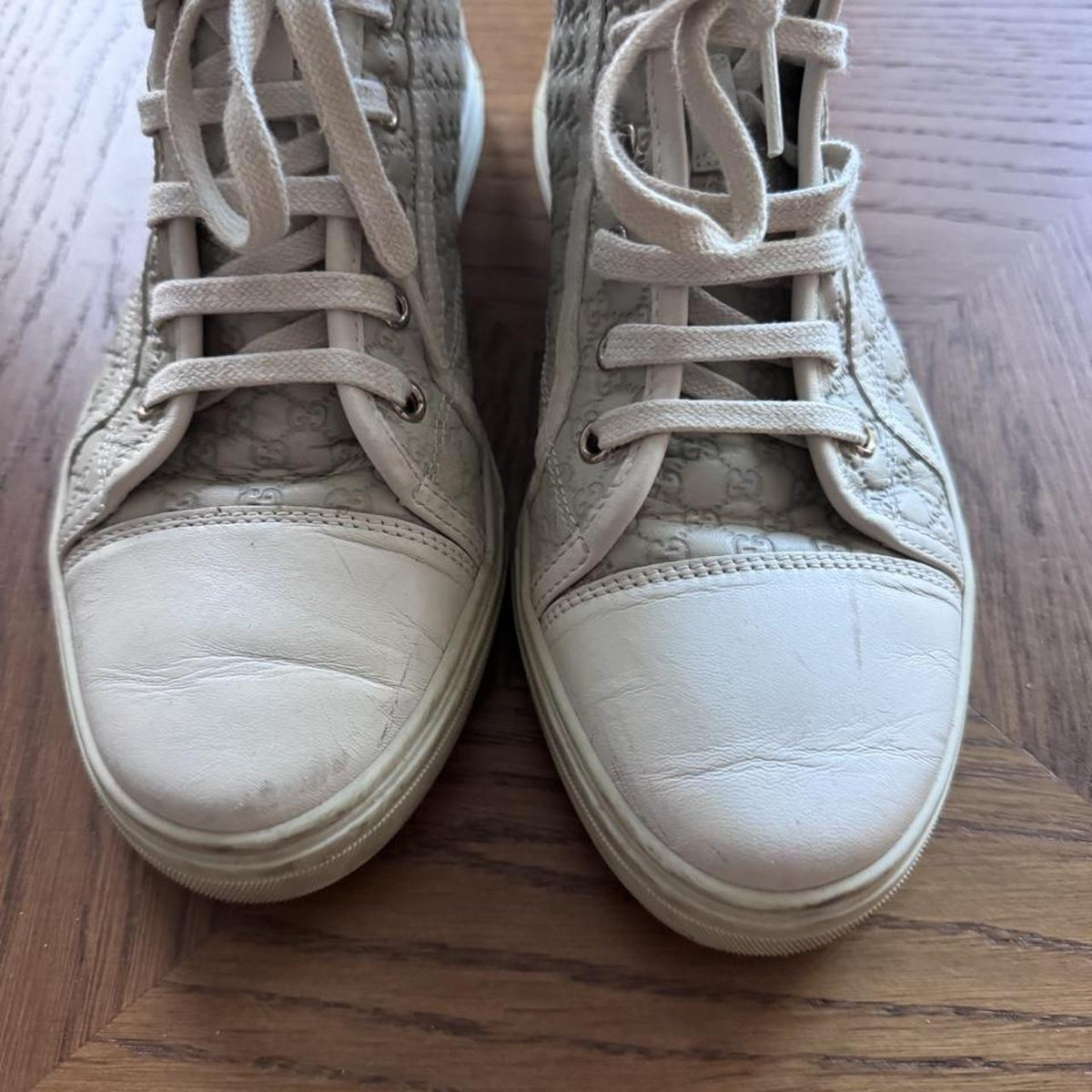 Vintage Gucci Guccissima GG Monogram High-Top Sneakers 8