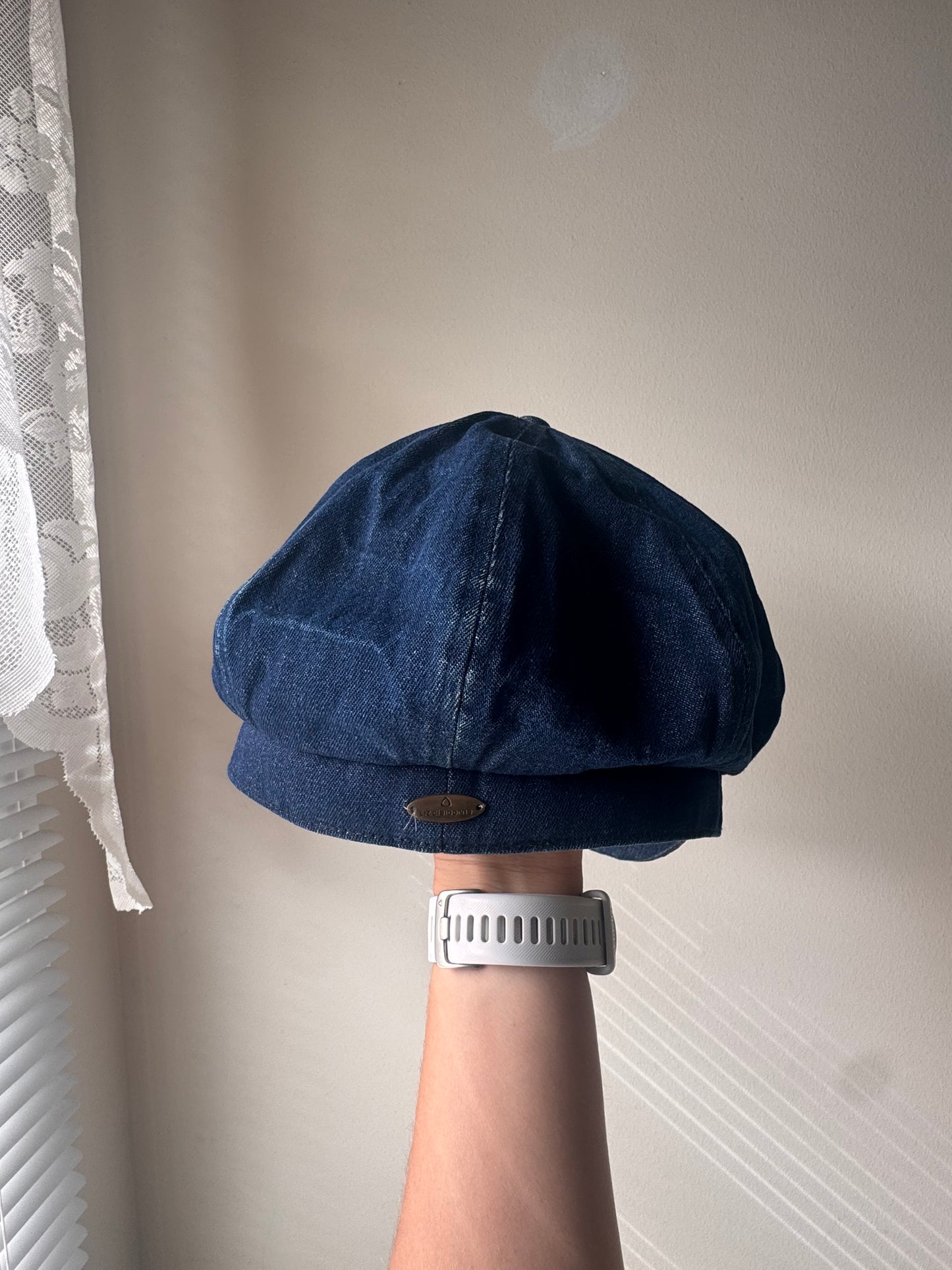 Vintage Liz Claiborne denim newsboy cap
