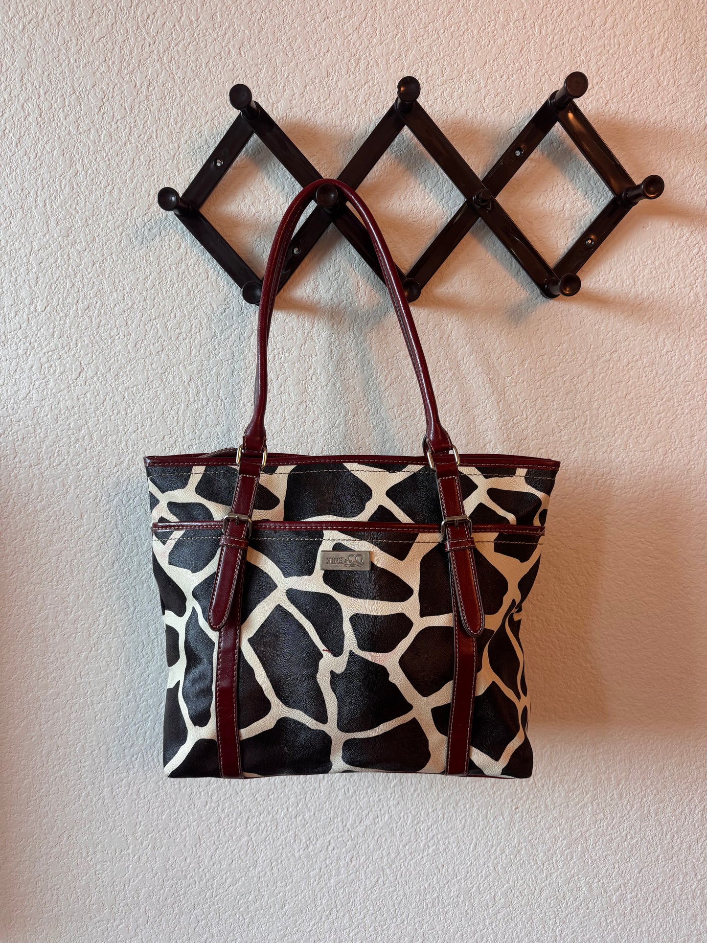 Nine West Nine & Co. cow print tote bag