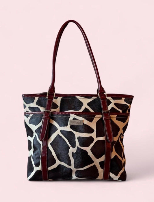 Nine West Nine & Co. cow print tote bag