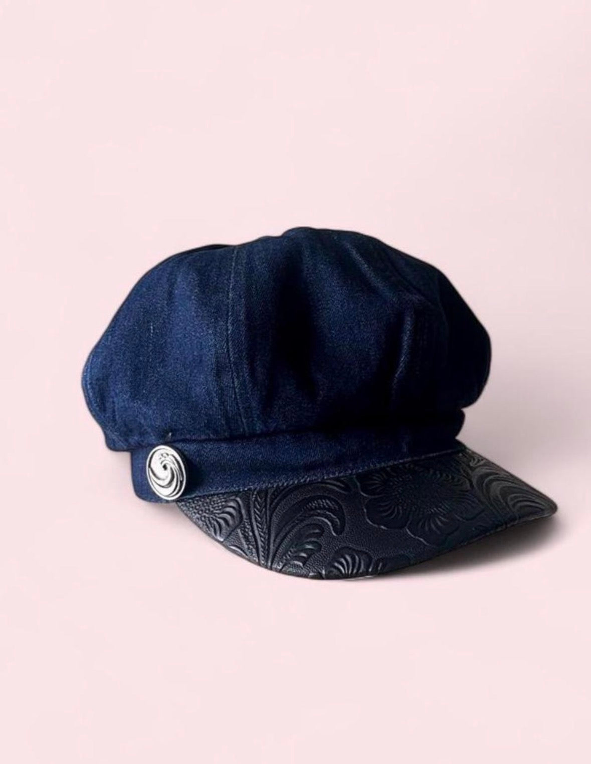 Vintage Liz Claiborne denim newsboy cap