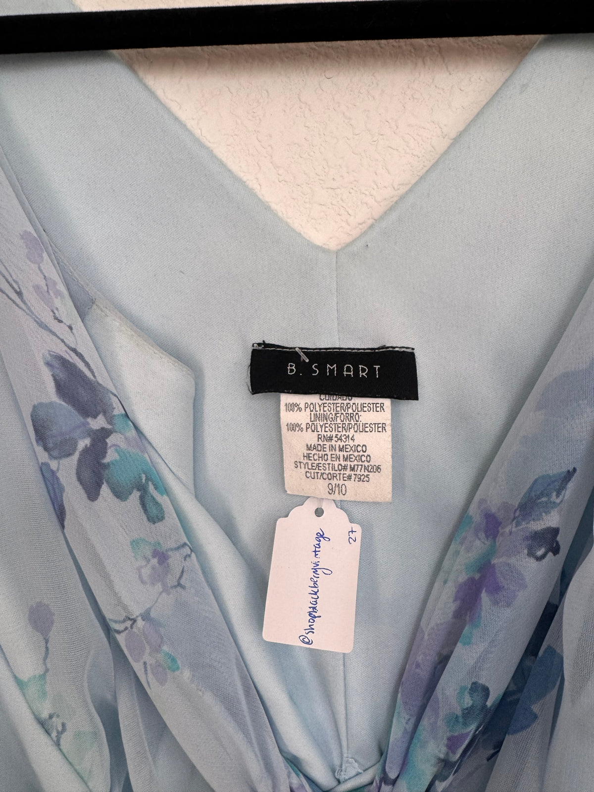 Vintage Y2K B. Smart floral slip dress M