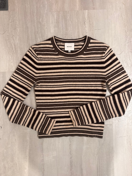 Reformation Lian cashmere striped sweater XS
