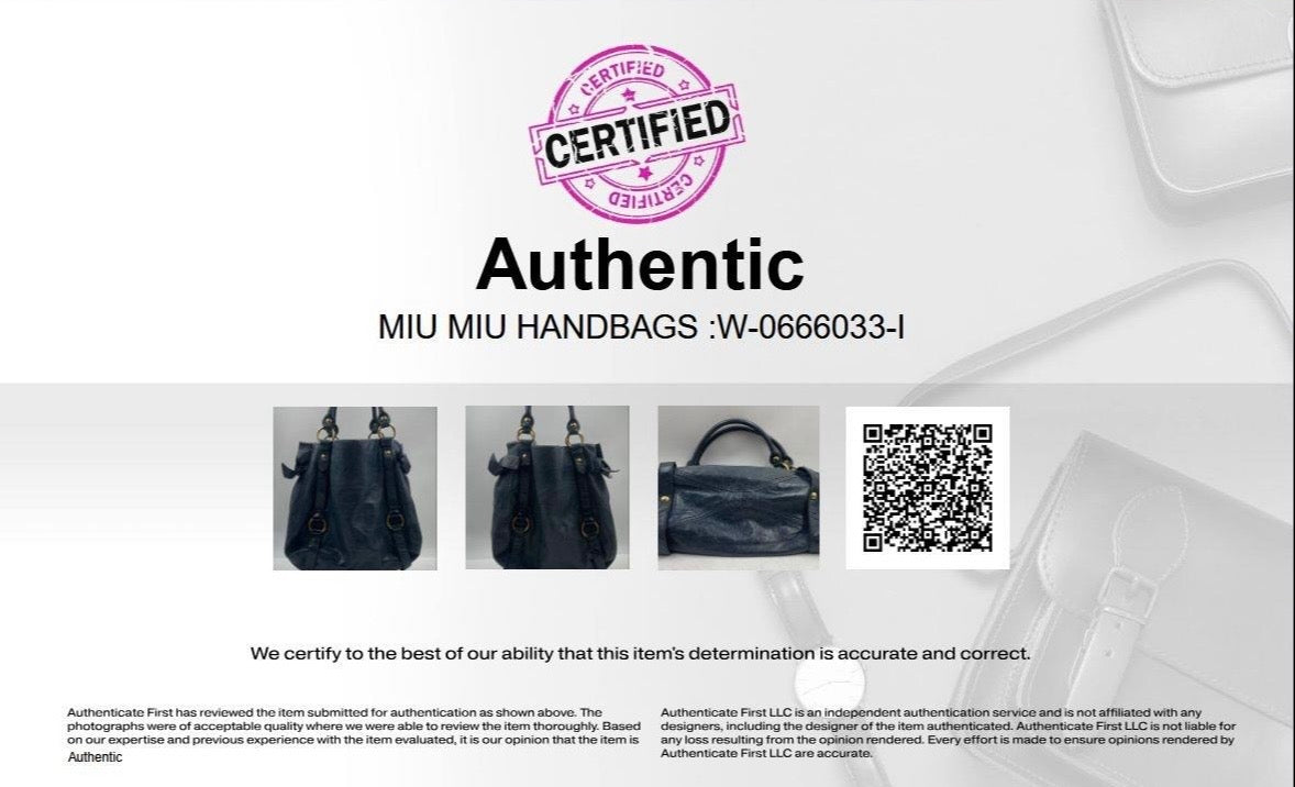 Vintage Miu Miu leather bow shoulder bag