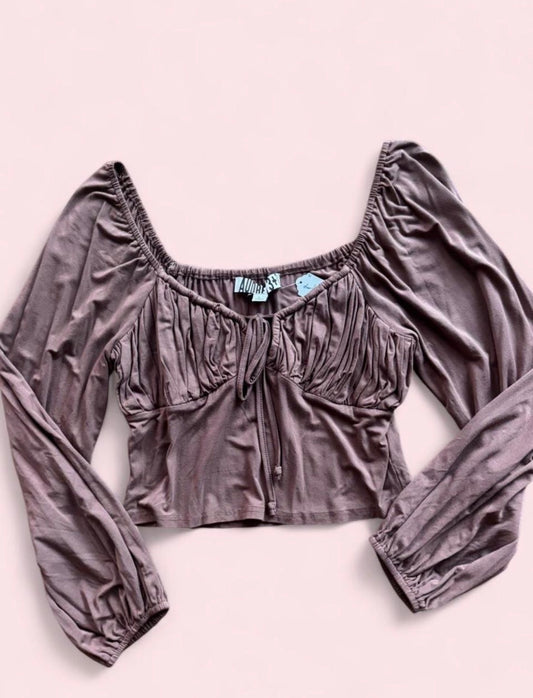 Milkmaid cropped long sleeve L
