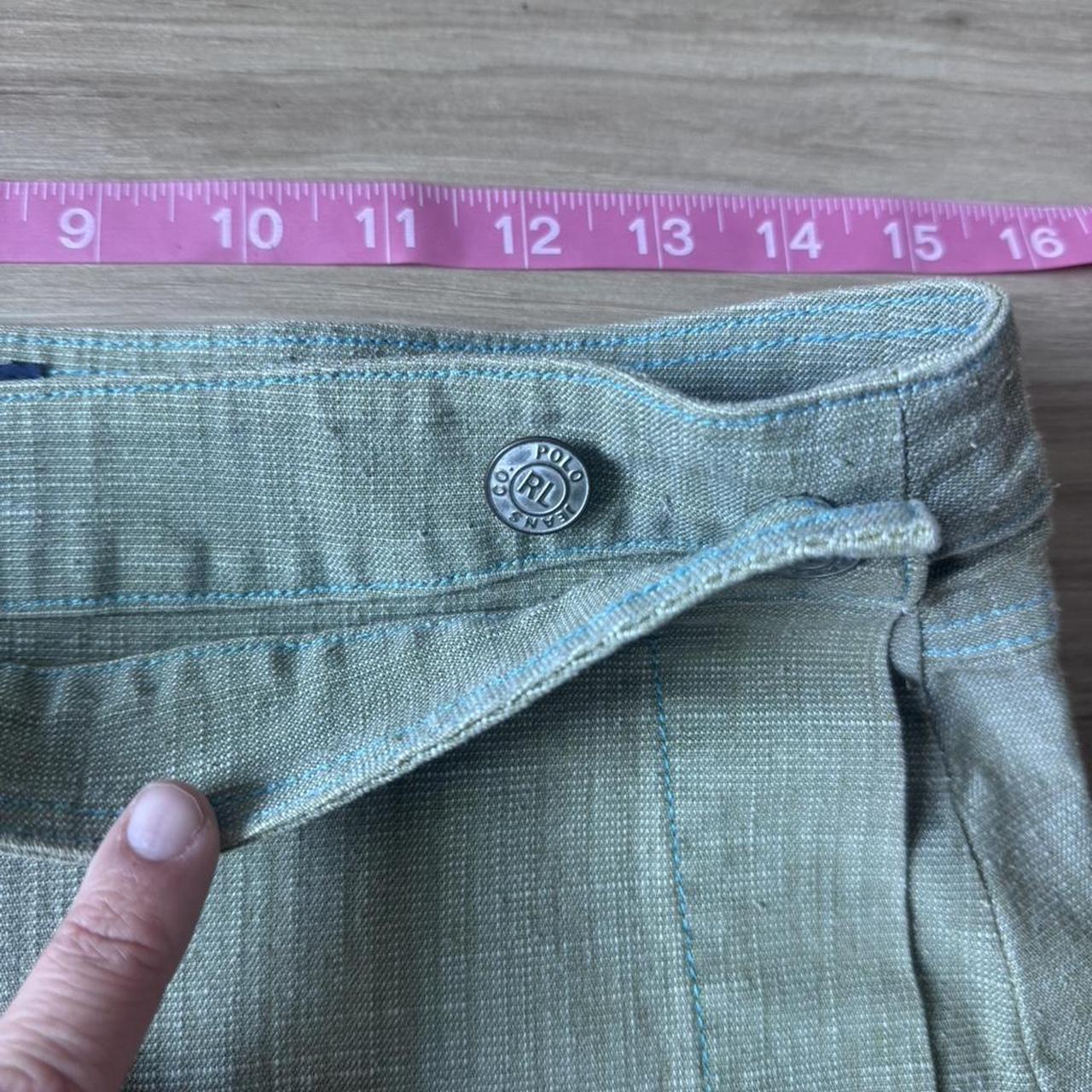 Polo Ralph Lauren green cotton wrap skirt M