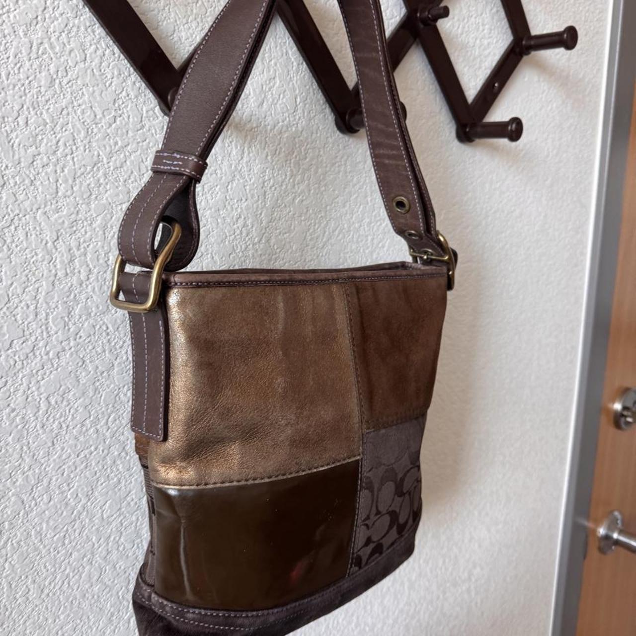 Coach patchwork shoulder bag or crossbody bag F10424