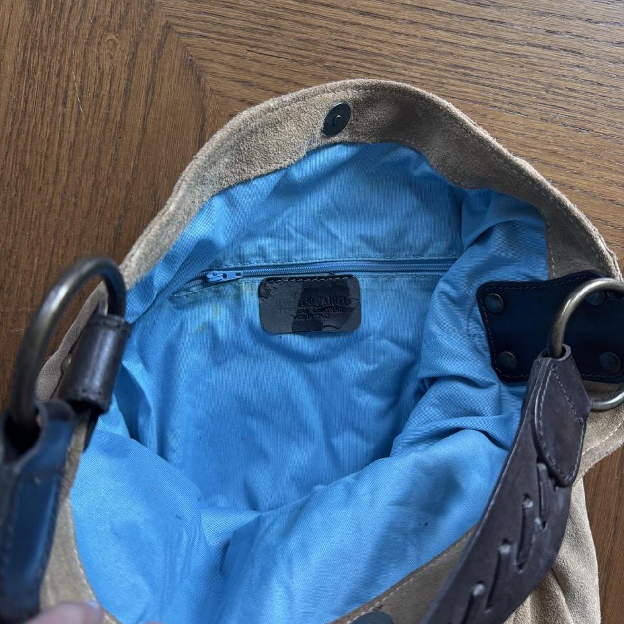 Maurizio Taiuti italian suede hobo bag