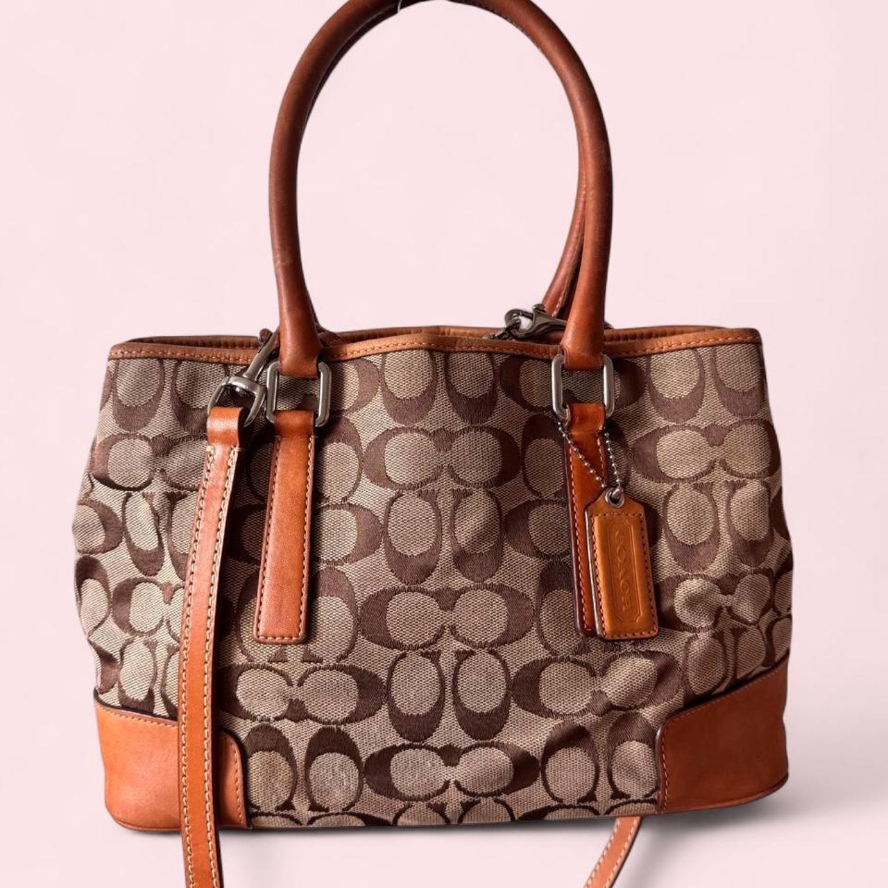 Coach signature canvas bag