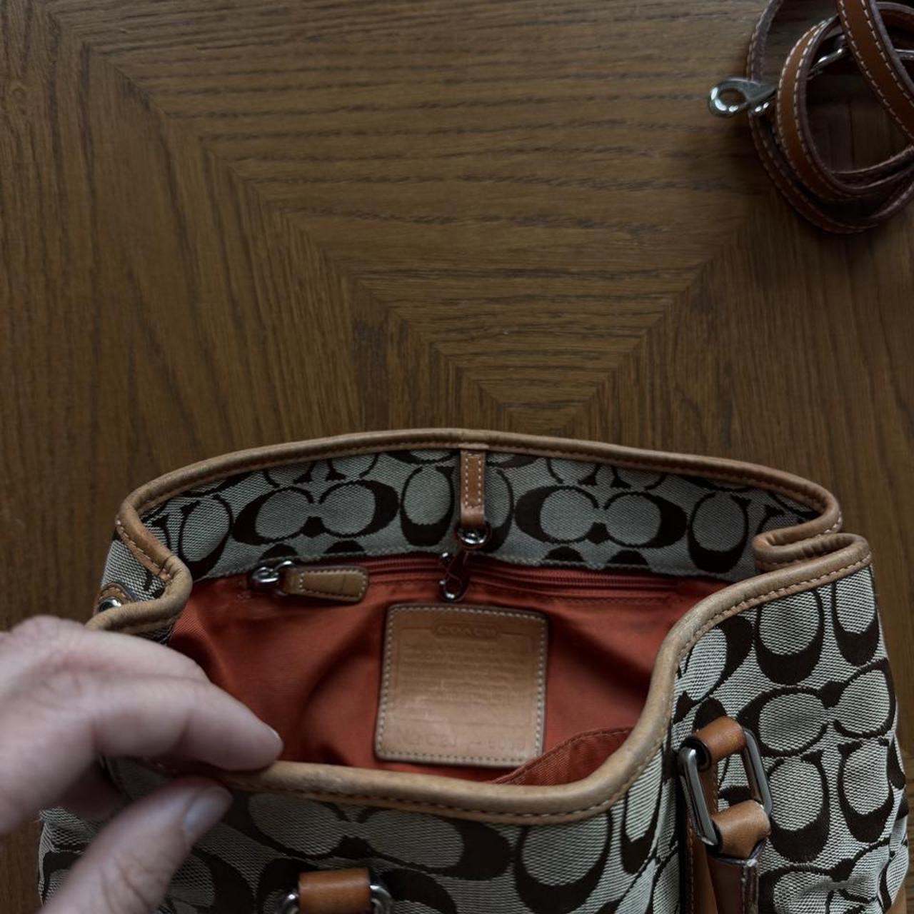 Coach signature canvas bag