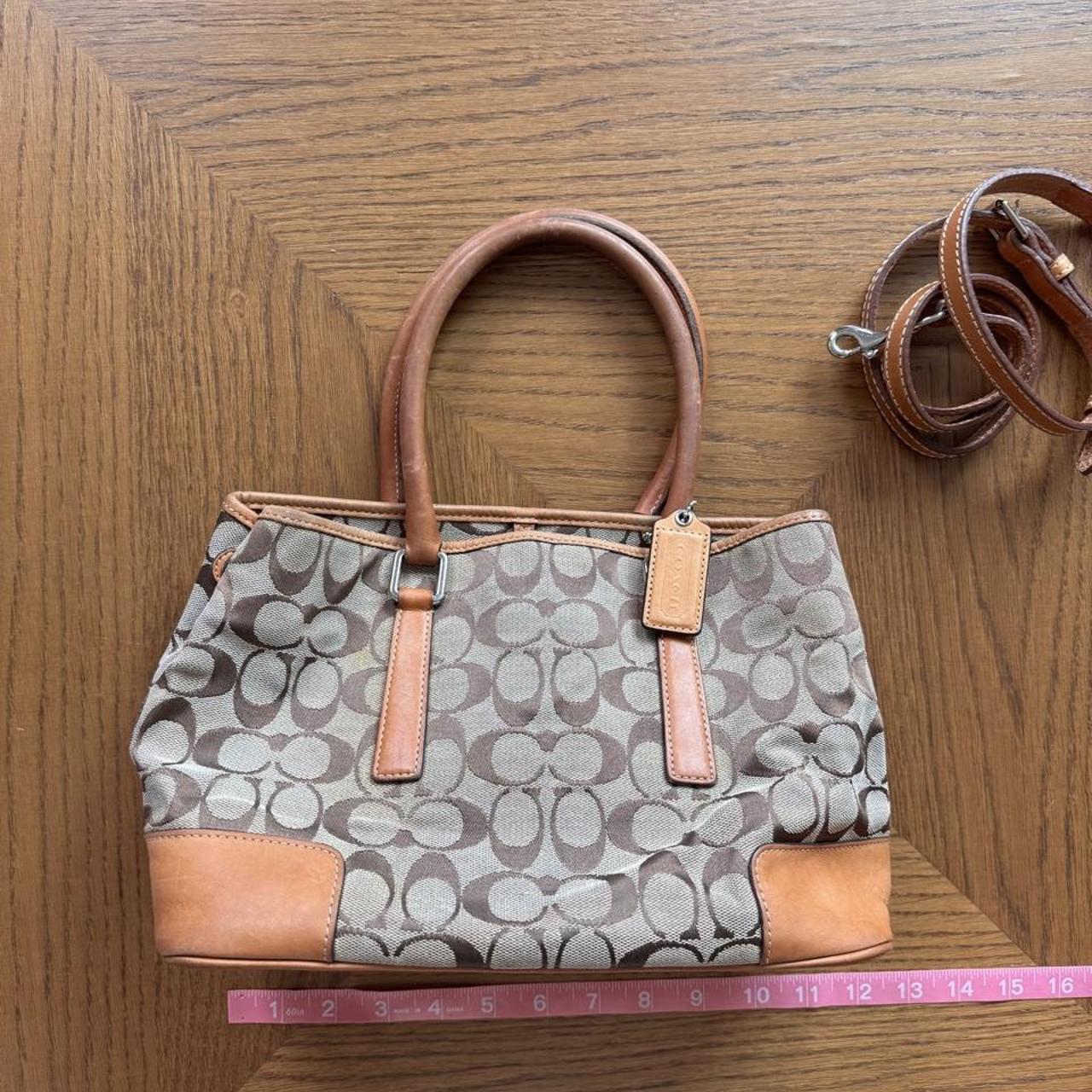Coach signature canvas bag