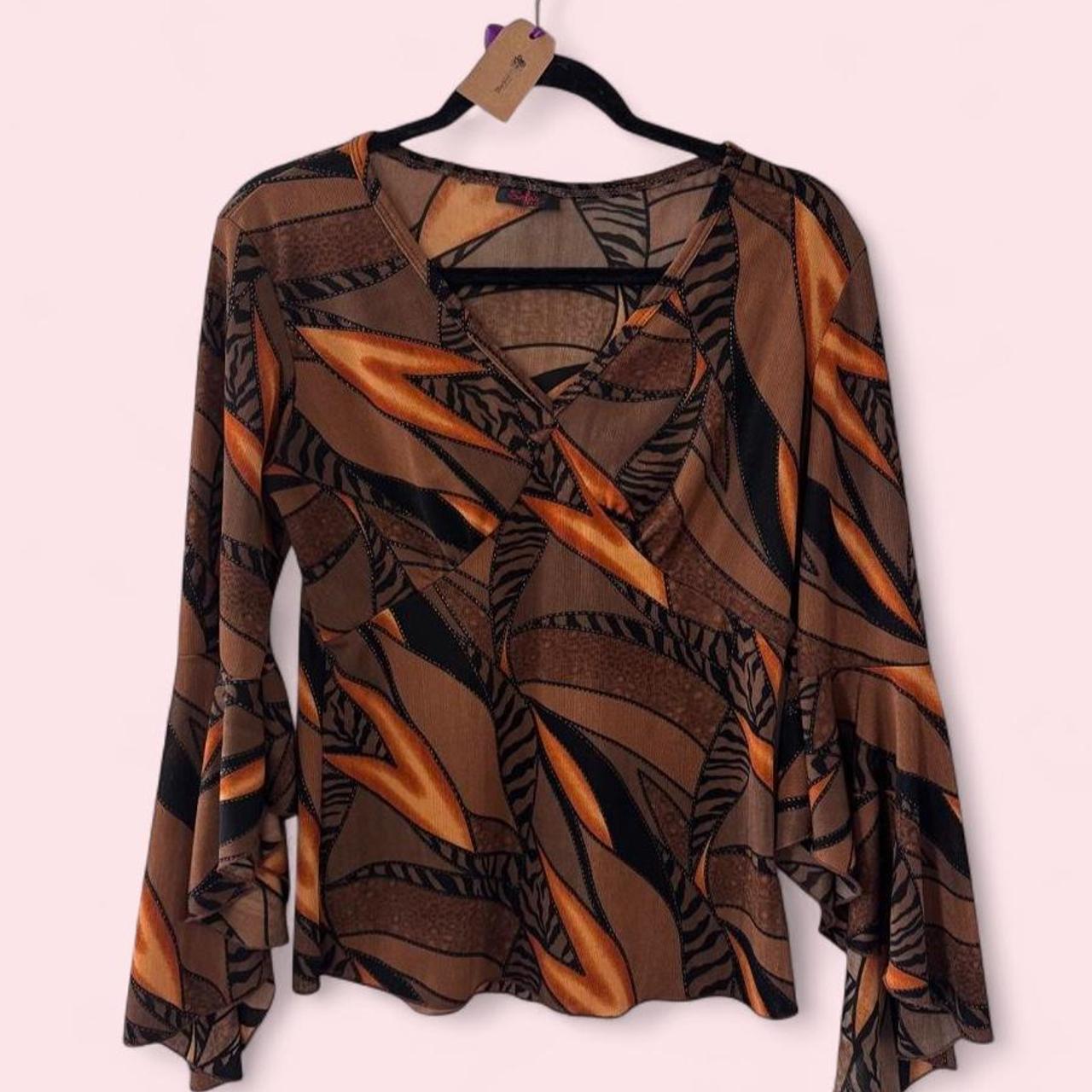Vintage abstract print top by Solar USA