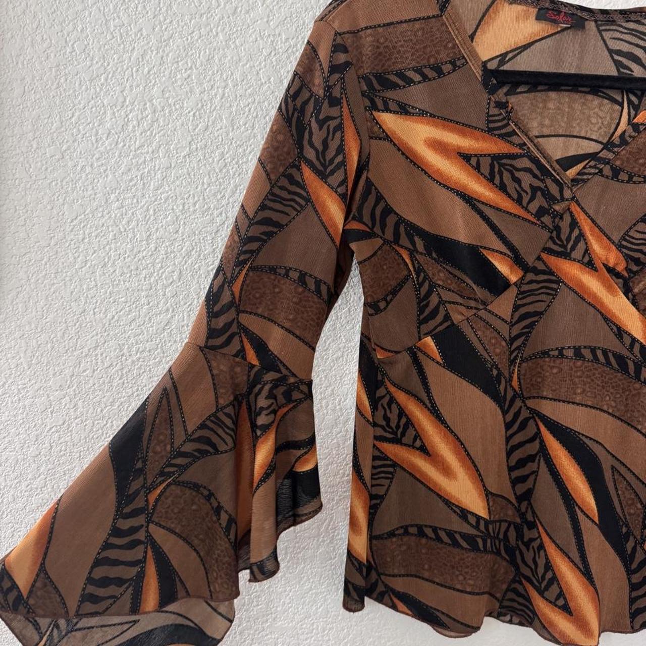 Vintage abstract print top by Solar USA