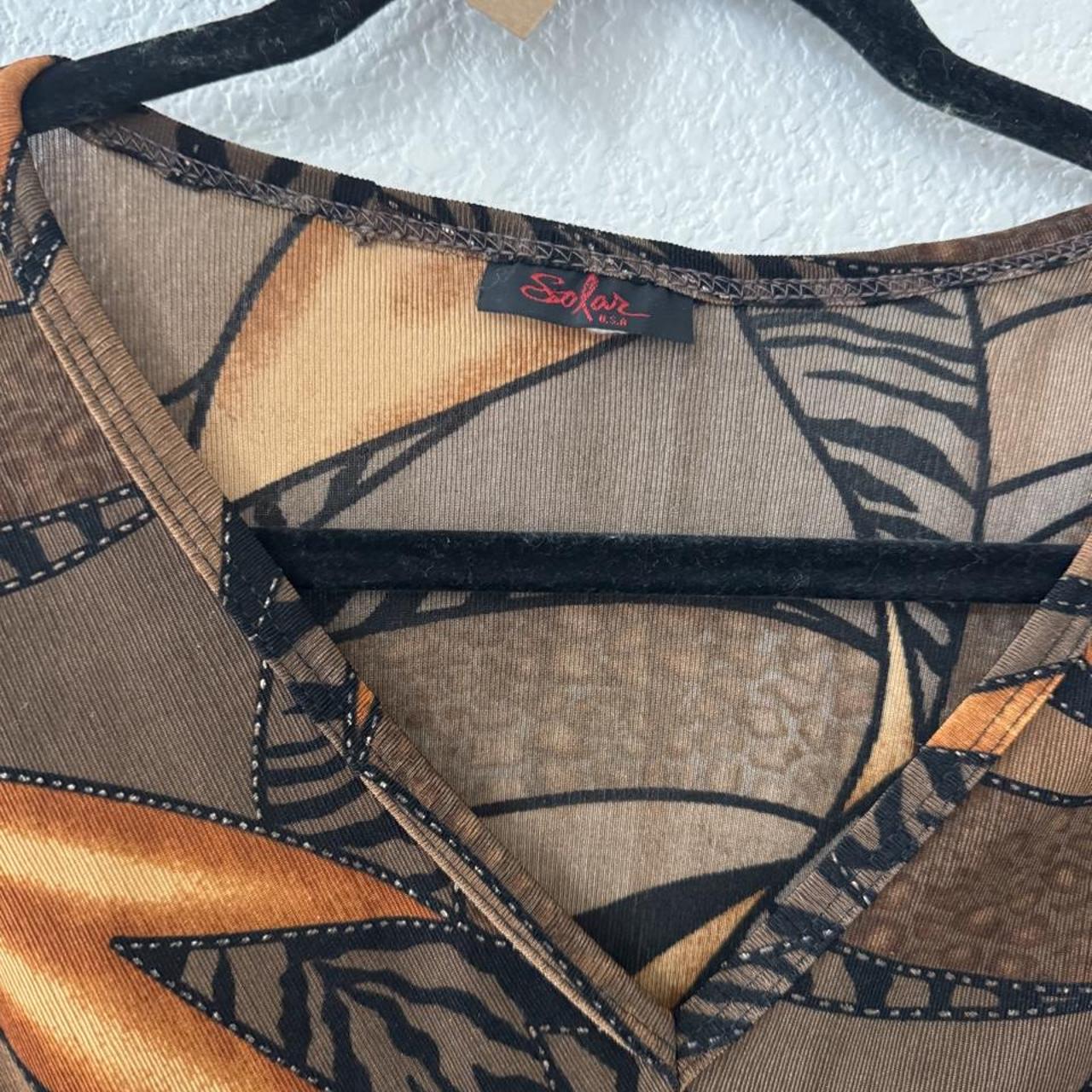 Vintage abstract print top by Solar USA