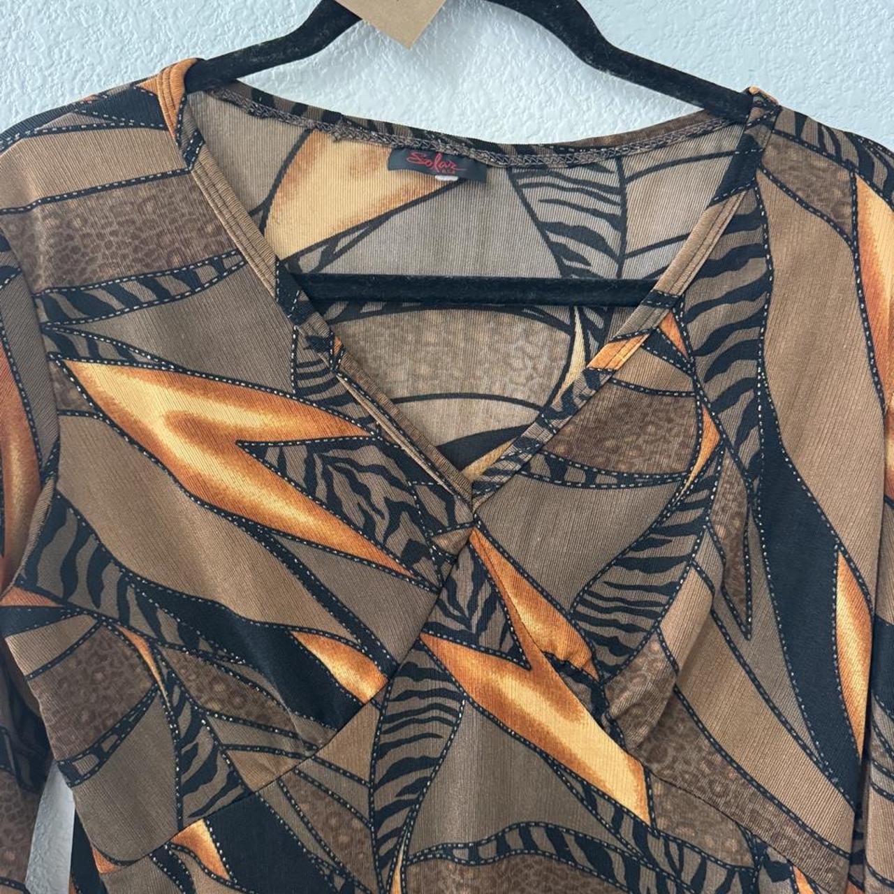 Vintage abstract print top by Solar USA