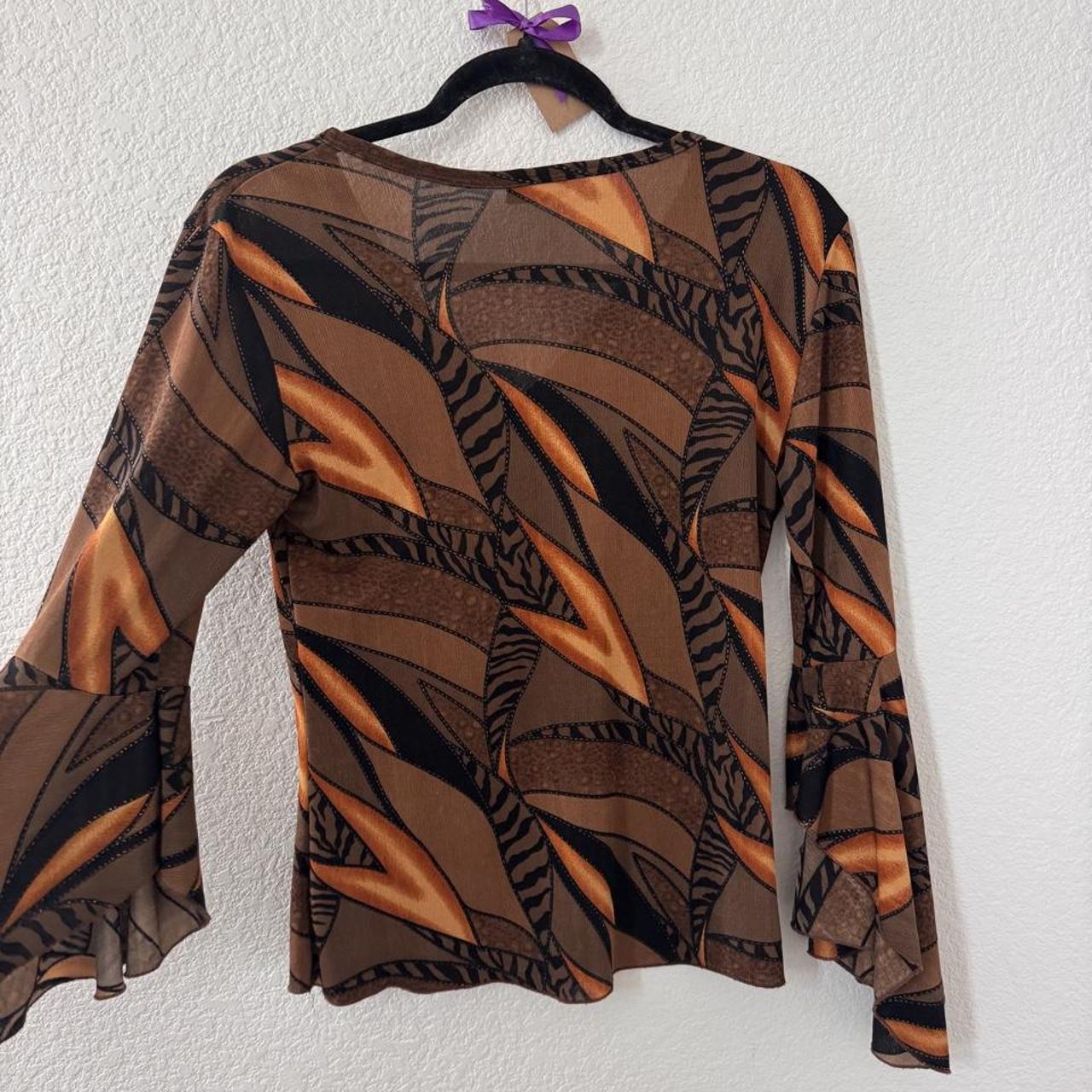 Vintage abstract print top by Solar USA