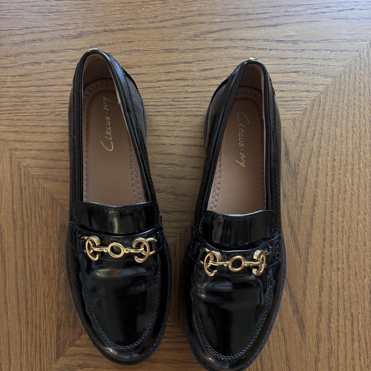 Sam Edelman black patent leather loafers 8.5