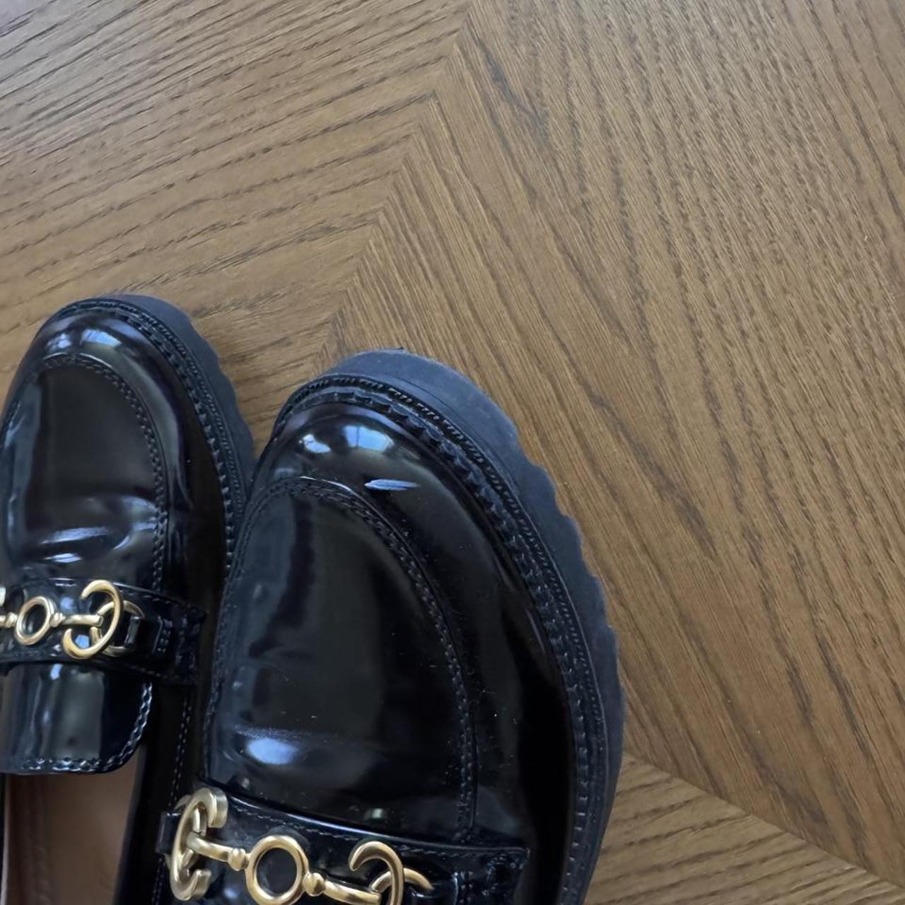 Sam Edelman black patent leather loafers 8.5