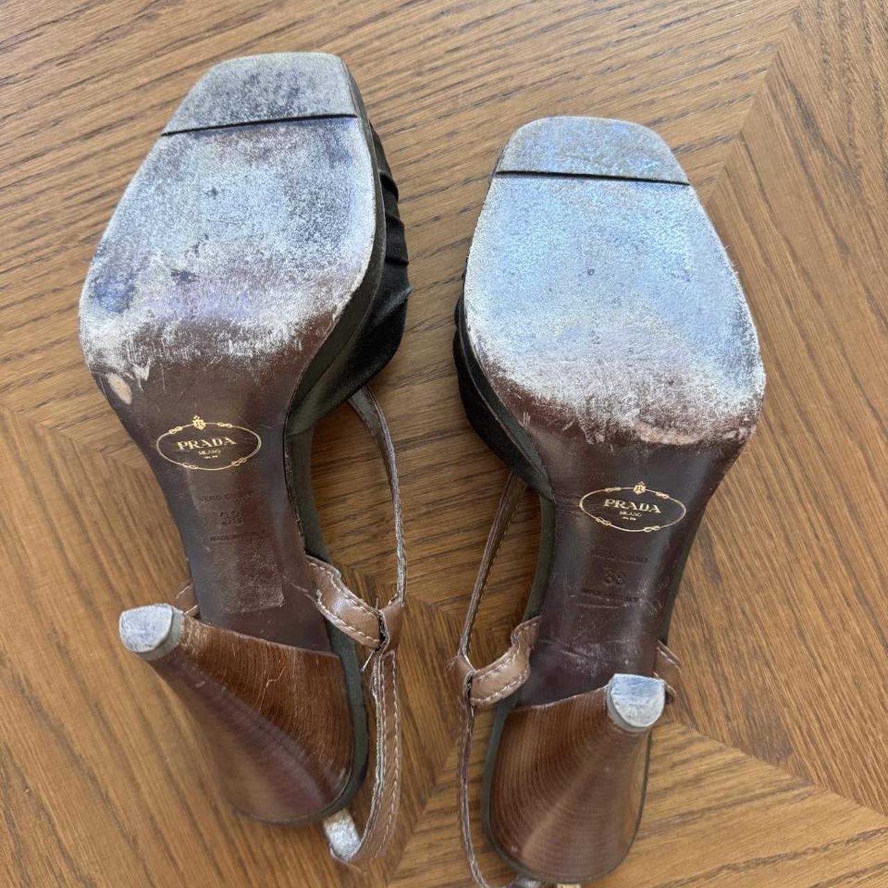 Vintage Prada slingback heels 38