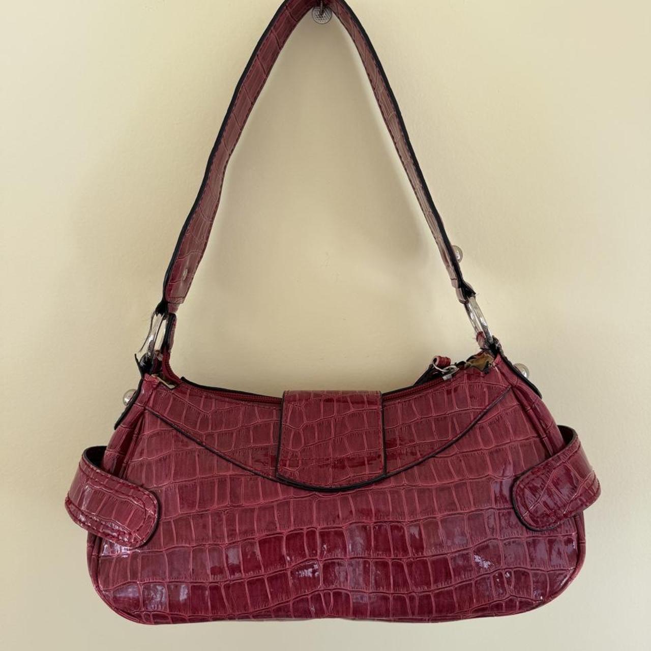 Vintage Y2K Guess croc embossed shoulder bag