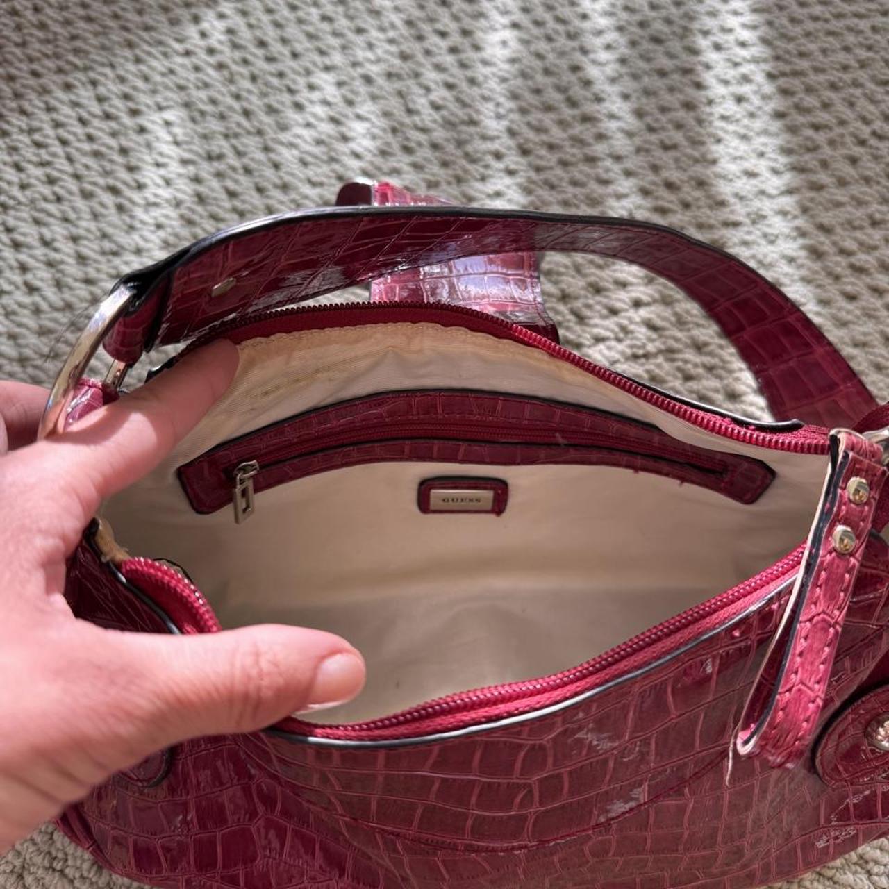 Vintage Y2K Guess croc embossed shoulder bag