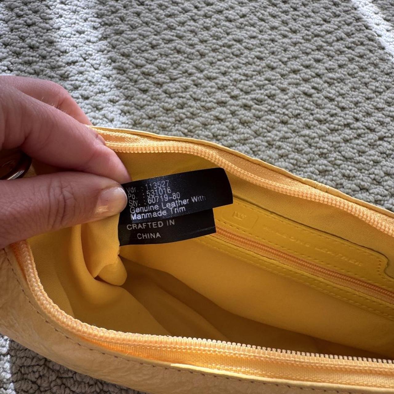 Vintage Wilson’s Leather banana yellow leather shoulder bag