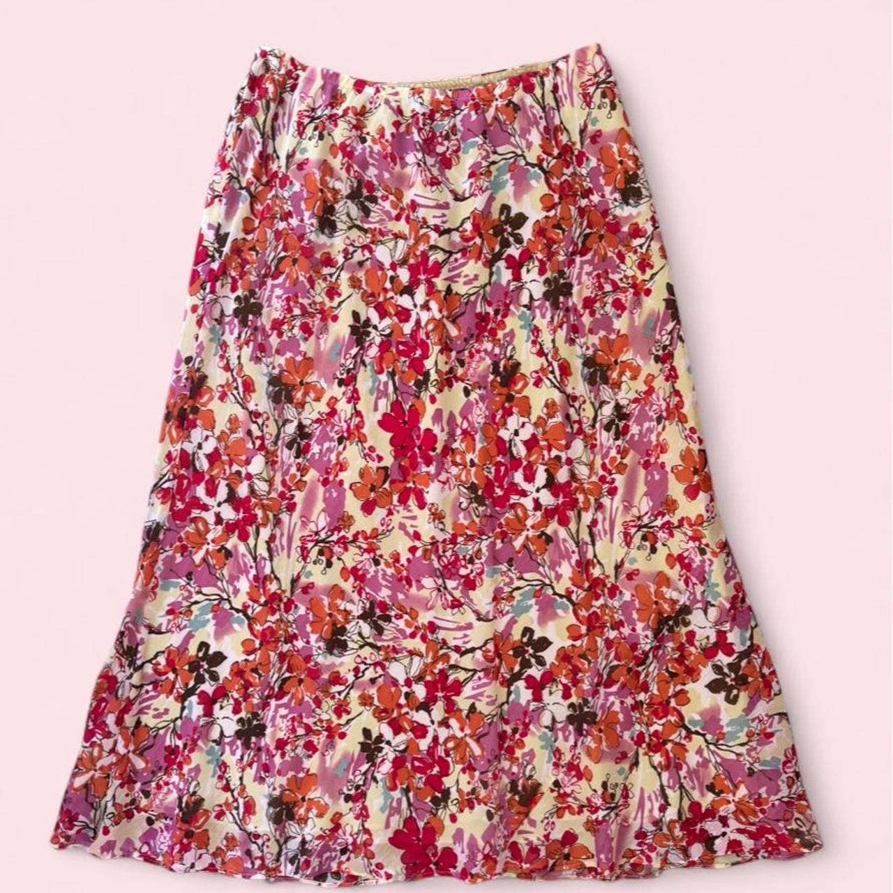 Lane Bryant floral midi skirt 14/16