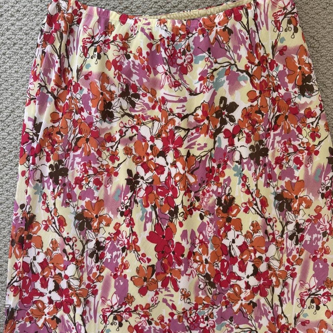 Lane Bryant floral midi skirt 14/16