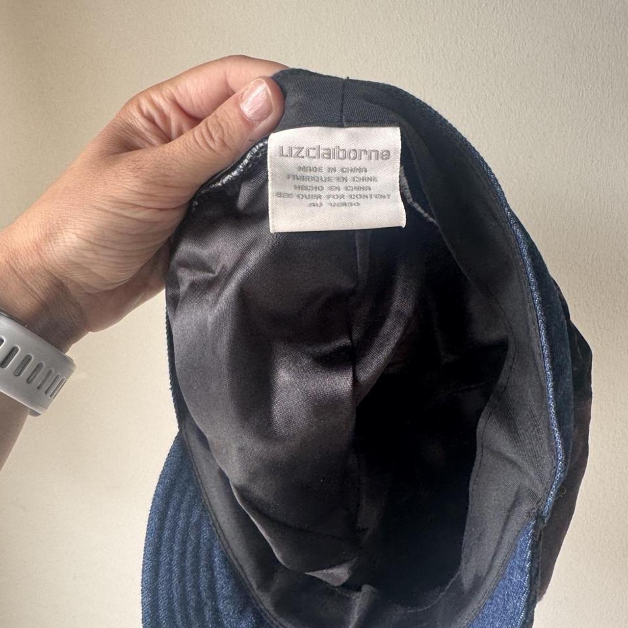 Vintage Liz Claiborne patchwork newsboy cap
