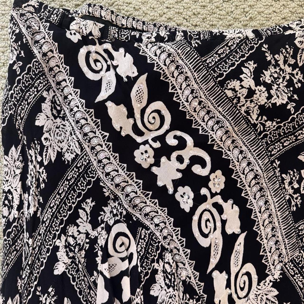 Dressbarn paisley boho skirt 1x