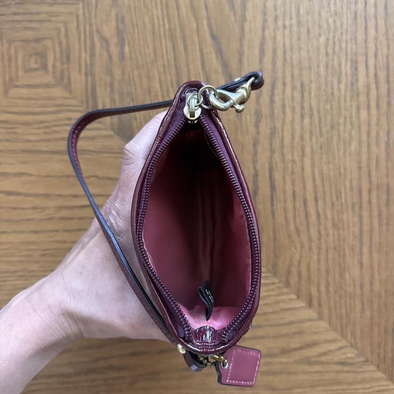 Vintage Coach signature wristlet