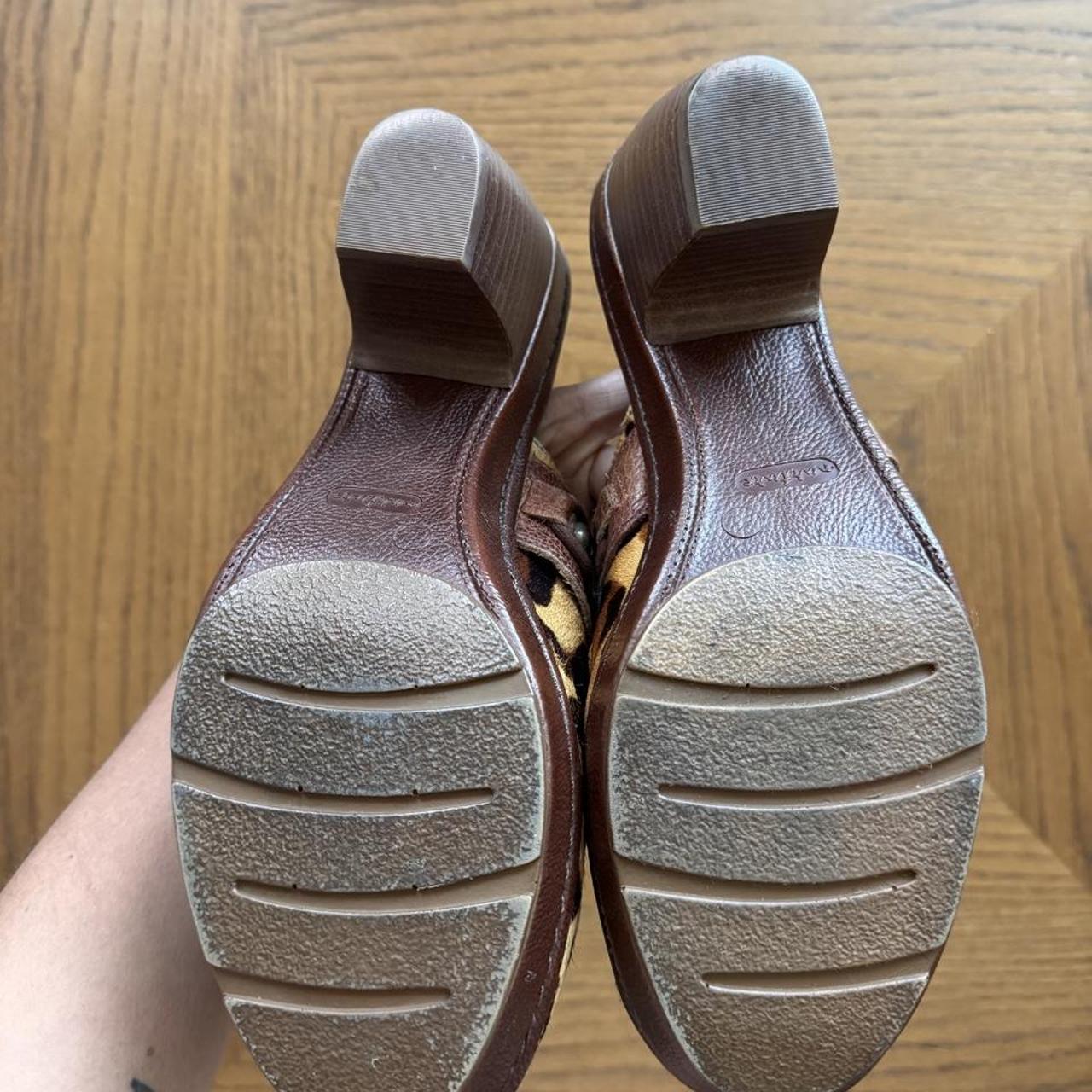 Vintage leopard print mules 8.5