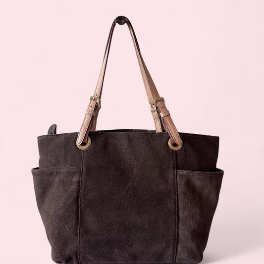 Michael Kors suede tote bag