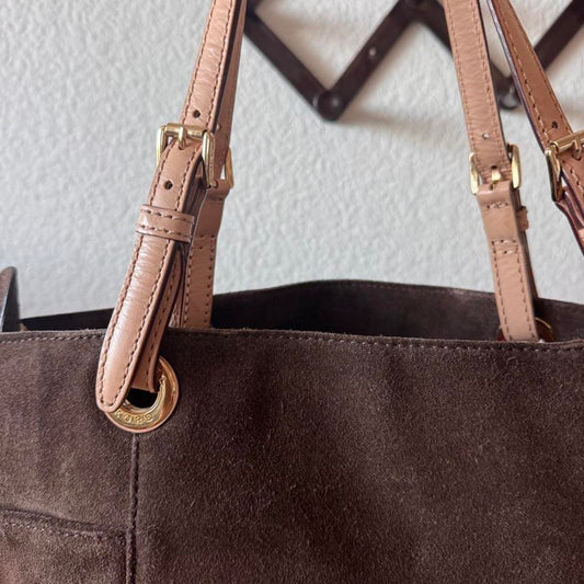 Michael Kors suede tote bag