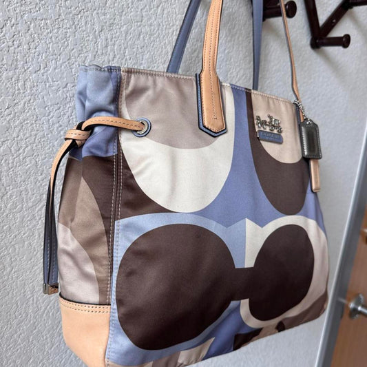 Coach Chelsea signature scarf print tote/shoulder bag 18970