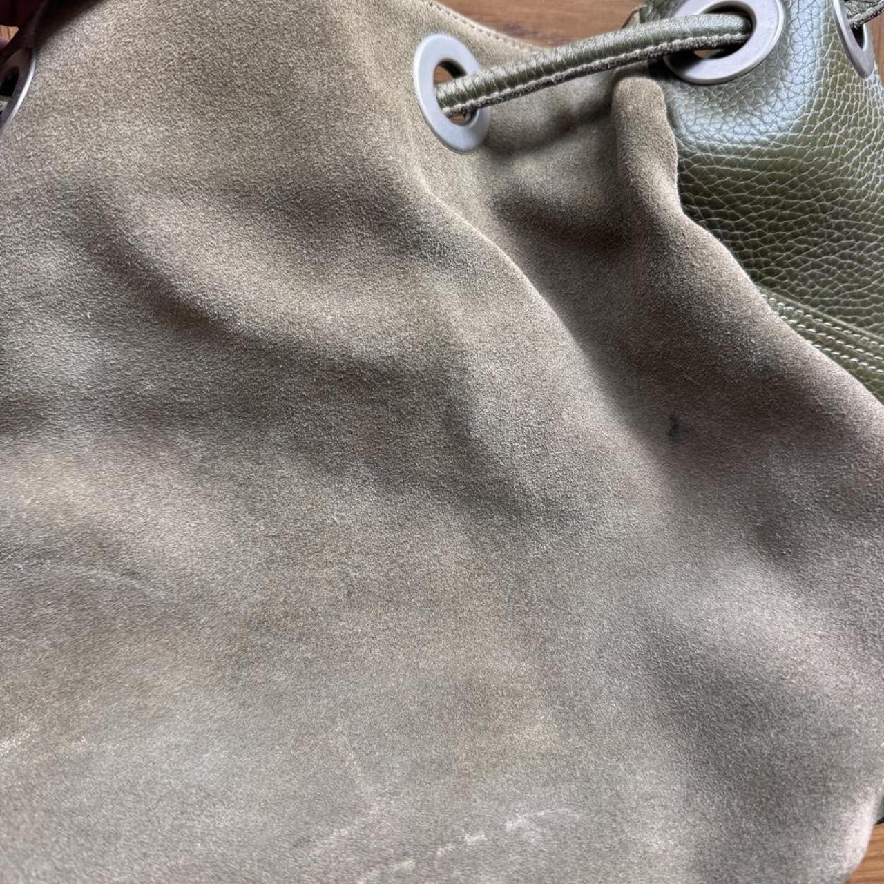 J Jil green leather and suede hobo bag