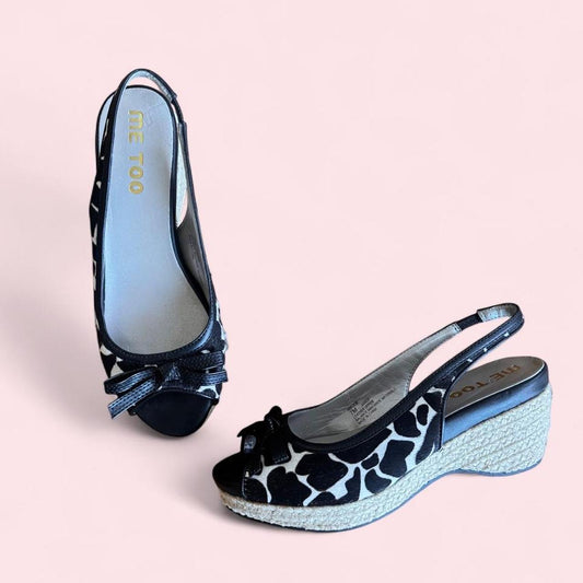 Me Too animal print y2k sandals 7