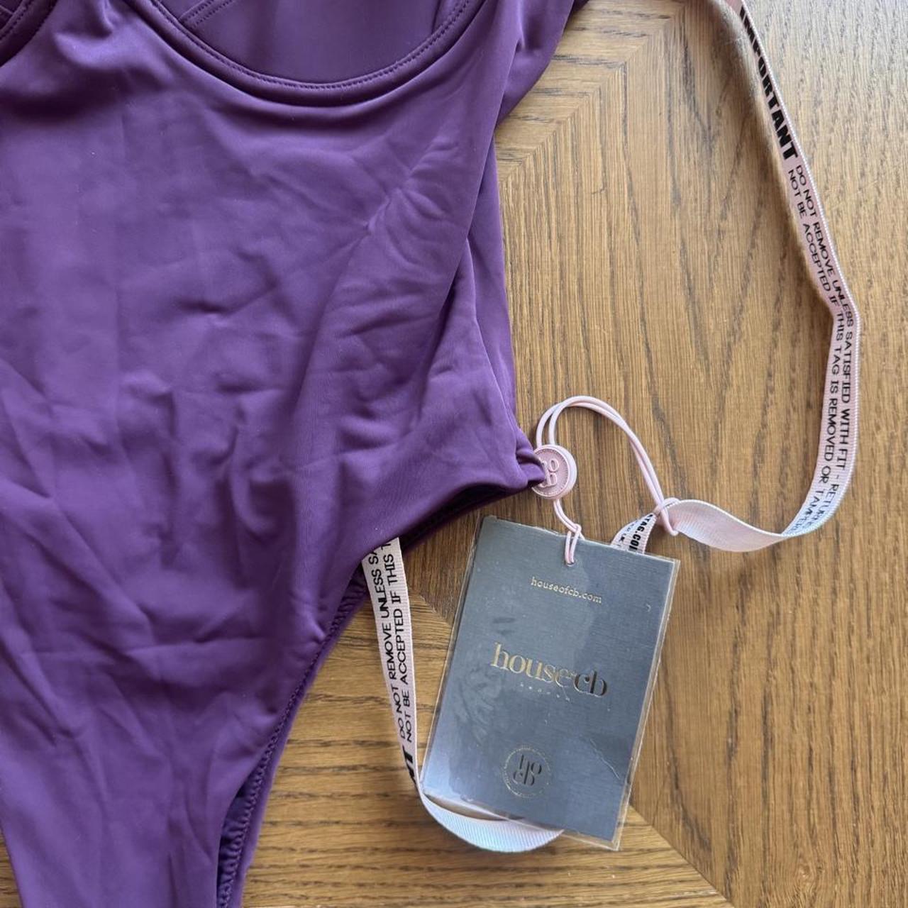 House of CB purple one piece swimsuit s
