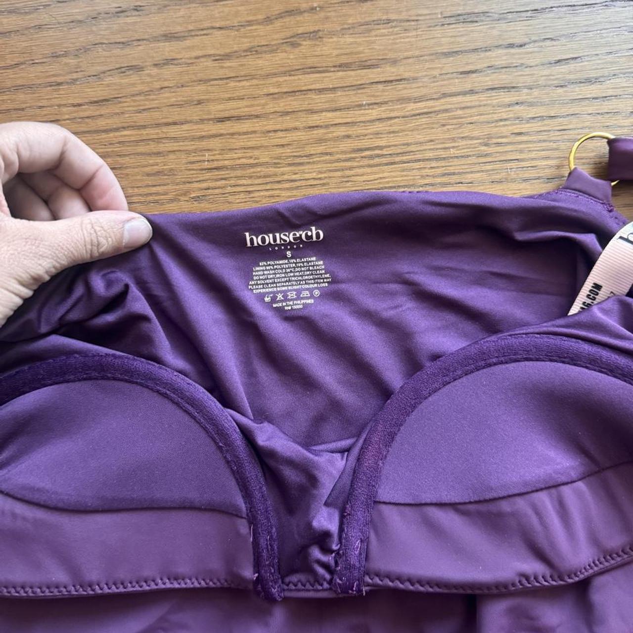 House of CB purple one piece swimsuit s
