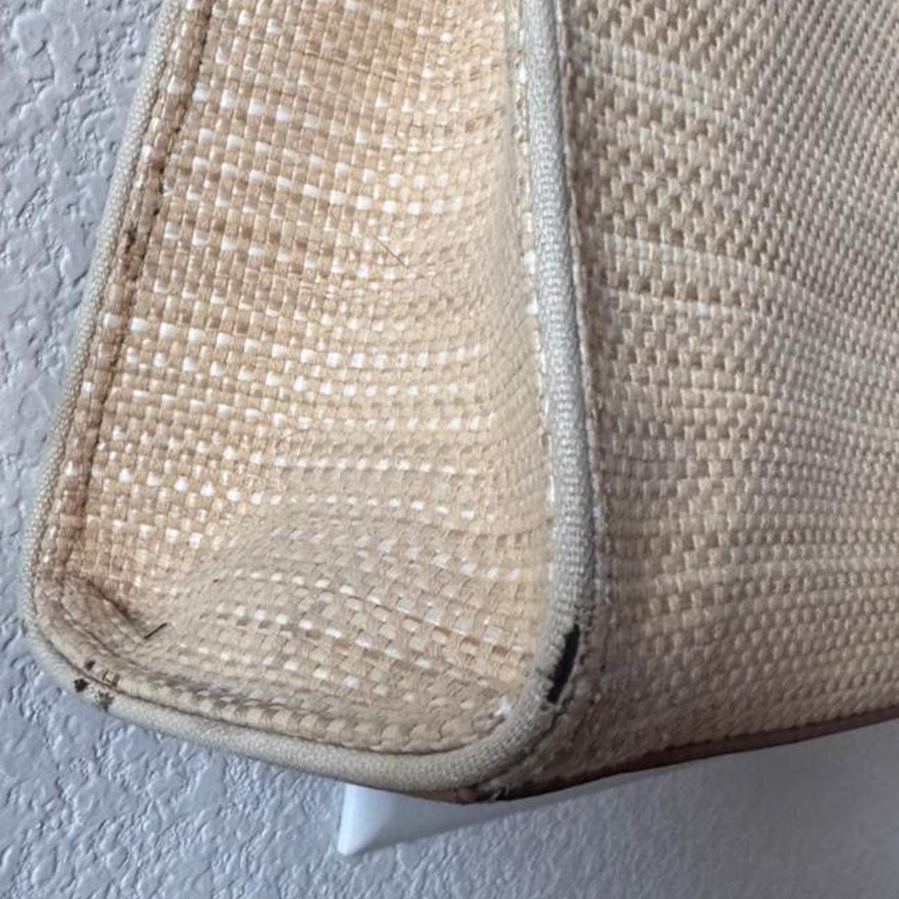 Fossil bamboo handle handbag beach bag