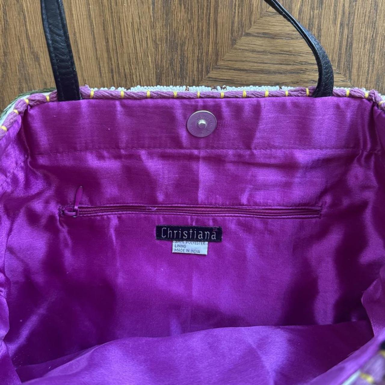 Vintage patchwork beaded sequin shoulder bag