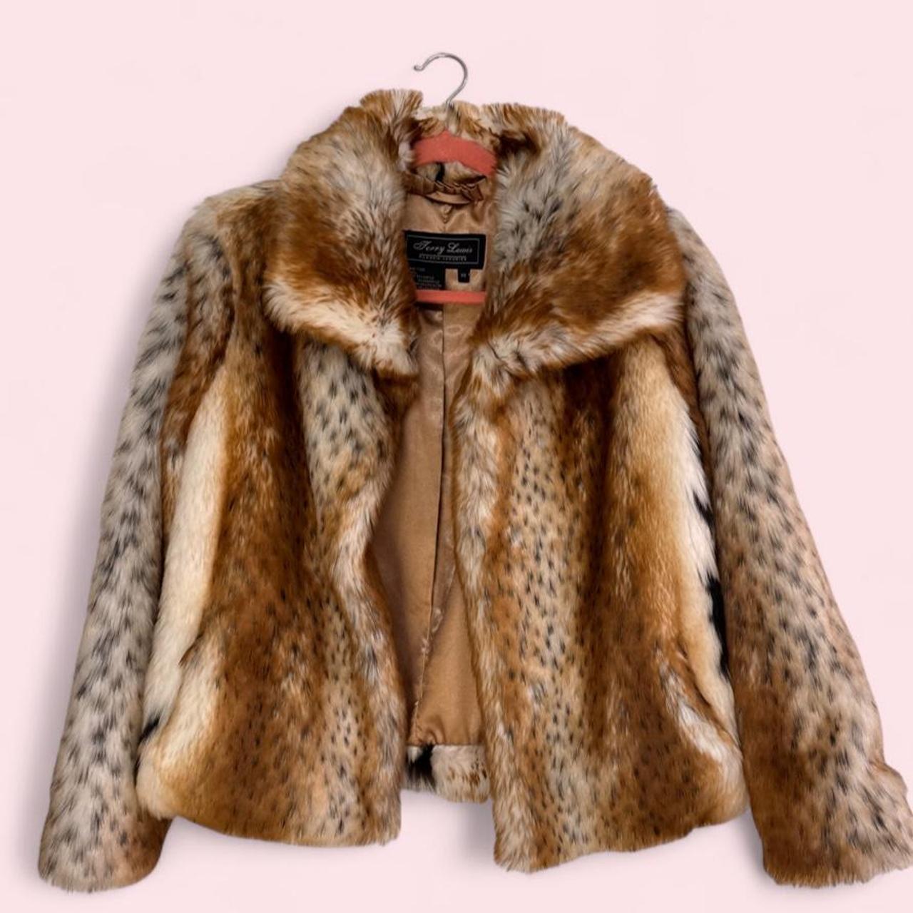 Terry Lewis faux fur jacket xs