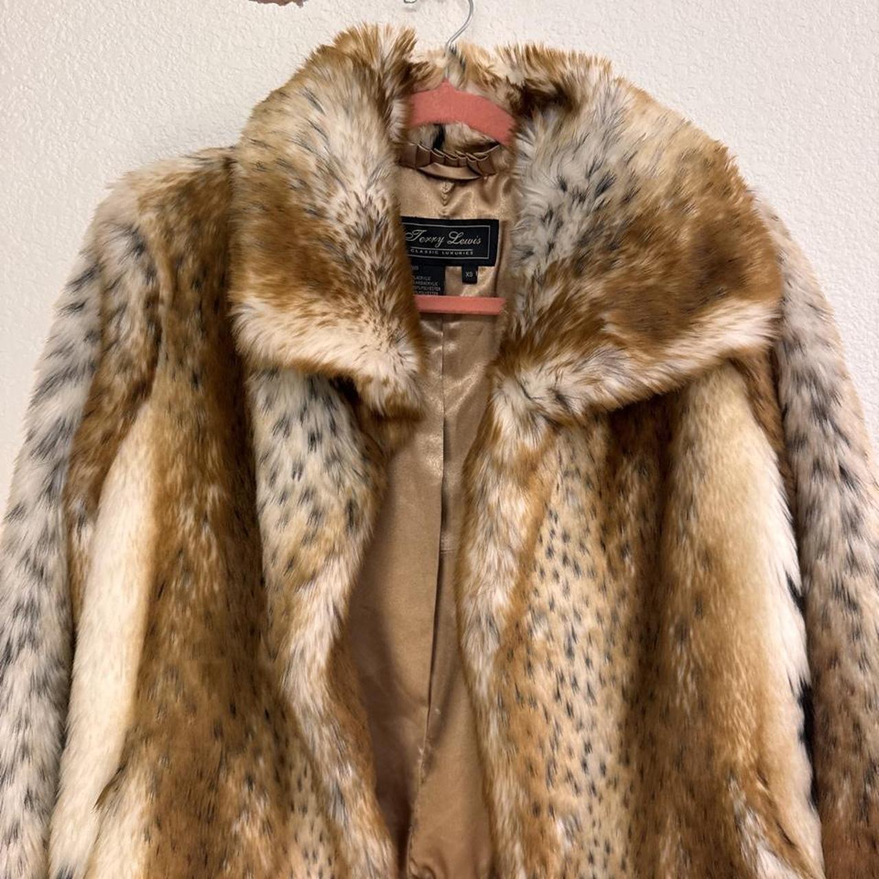Terry Lewis faux fur jacket xs